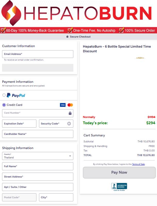 HepatoBurn - Secure checkout